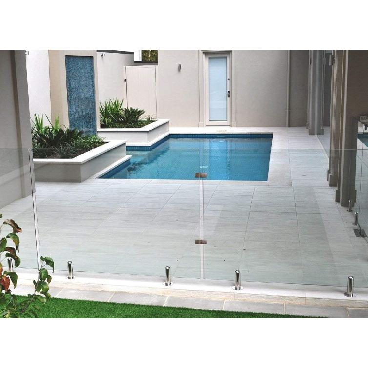 LukLoy Railing Glass to Glass Clamp, Stainless Steel 304 Bracket for Glass Balustrade Railing Pool Fence (4 Pieces 180°)