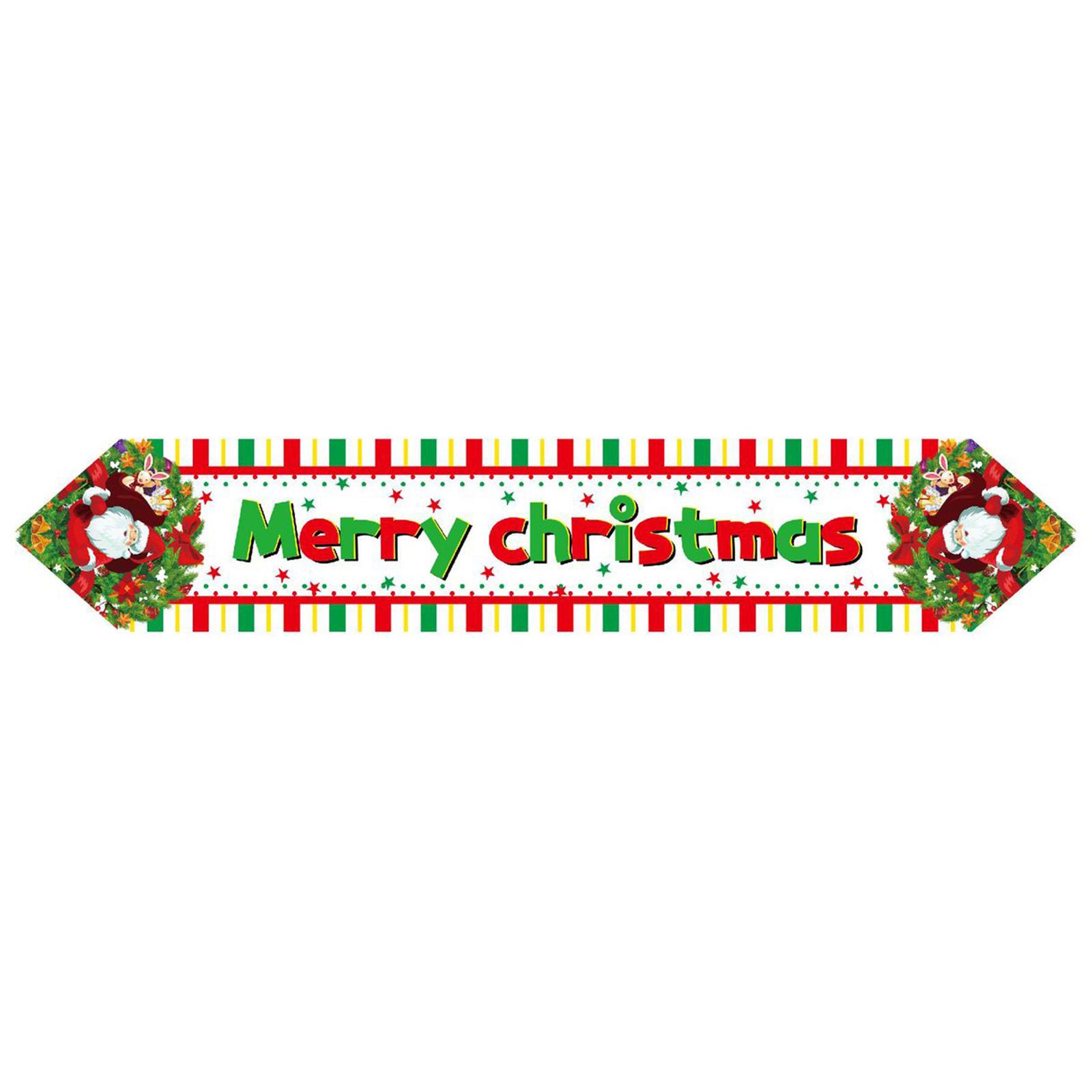 Christmas Decorations Table Runner Xmas Holiday Kitchen Dining Table Decoration Christmas Tablecloth for Home Party Decor