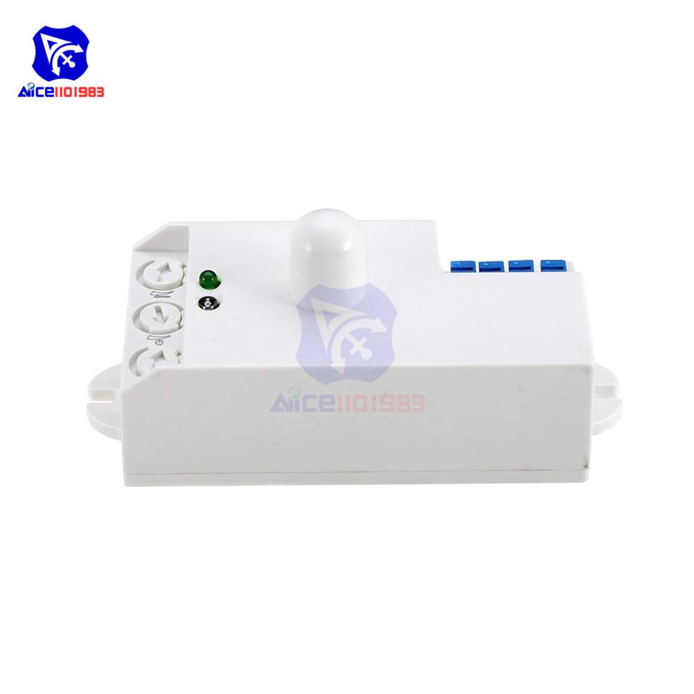 diymore 5.8GHz Microwave Radar Motion Sensor Body Motion Detector Sensor Induction Switch for Home Light Switch DC 12V-24V