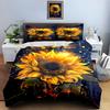 Radiant sunflower design. Bedding Duvet cover sets Duvet covers Pillowcases gifts (1 * Duvet Cover 2 * Pillowcases, without duvet insert)