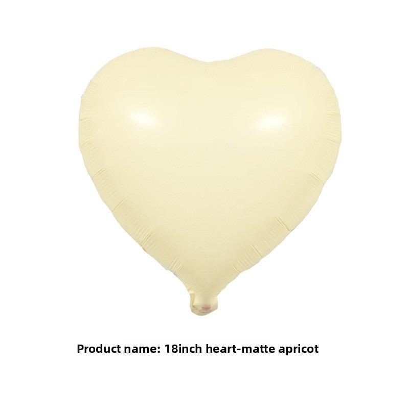 18-inch Wavy Heart-shaped Aluminum Film Balloon Birthday Photo Store Atmosphere Decoration Balloon