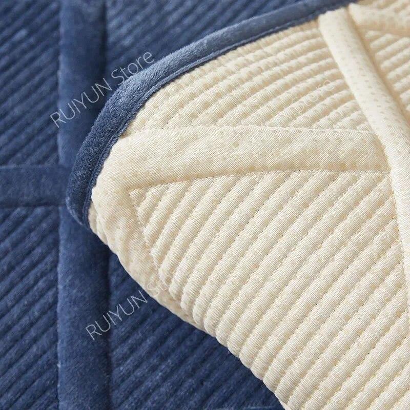 Solid Plaid Sofa Cover for Living Room Slipcover Sofa Couch Protective Cover Towel Anti-Slip Sofa Cushion Cover Mat 1/2/3/4 Seat