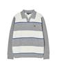 Stripe Collar Knit [Melange Gray]