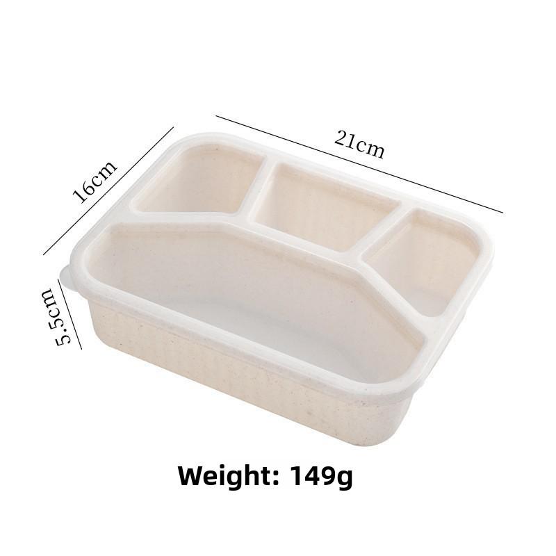 Quadratische Lunchbox mit Fächern für Schüler und Büroangestellte