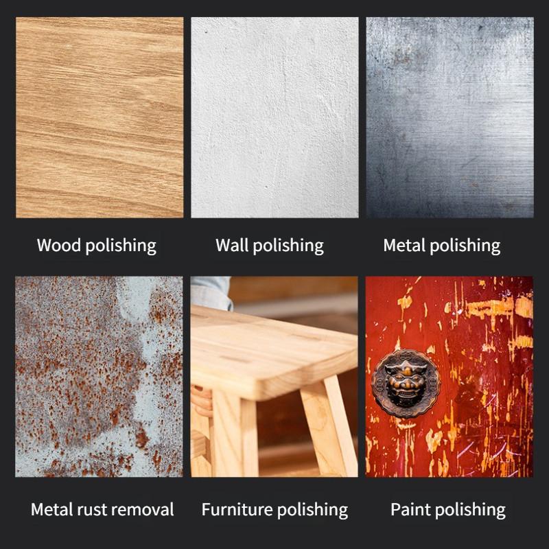 6-Speed Household Furniture Woodworking Grinding Power Tool Adjustable Electric Sander Wall Putty Polishing Machine
