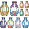 Wood Flower Diamond Painting Vase Diamond Painting Tabletop Ornaments Kit 5D DIY Diamond Art Tabletop Decors for Adults Beginner