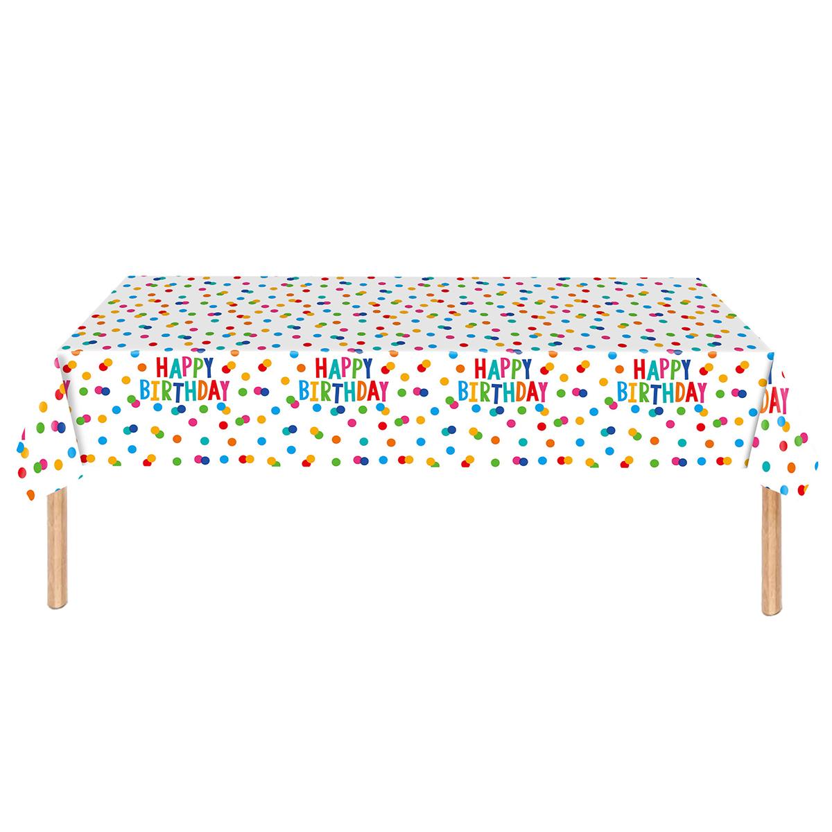

Children s Birthday Tablecloth Birthday Party Tablecloth Plastic Happy Birthday Tablecloth for Children