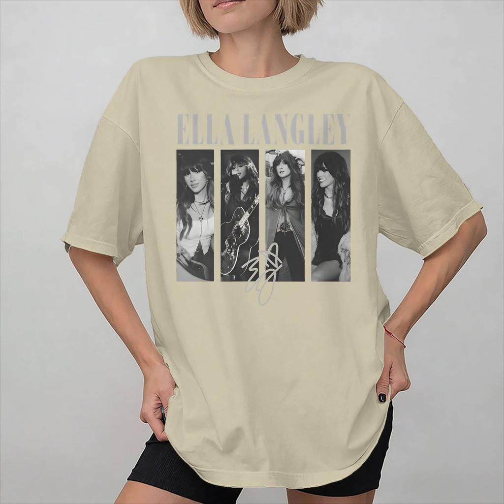 Ella Langley The Dandelion Tour Tee Shirt for Unisex Women Graphic Print T Shirts Cotton Clothing