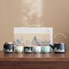 Tuoqiao Ceramic Tea Set Gift Box with Beam Pot