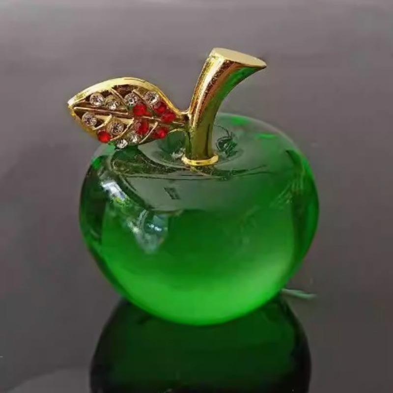 Crystal Apple Decorations, Creative Car Ornaments for Birthdays and Holidays Christmas Gifts