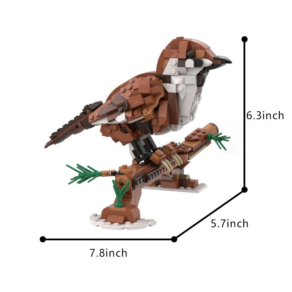 MOC Bluejay Blocchi da Costruzione Modello Raven Bricks Aquila di mare di Steller Tucano Toco Uccello Mondo Animale Giocattoli da Assemblaggio Regalo di Compleanno per Bambino