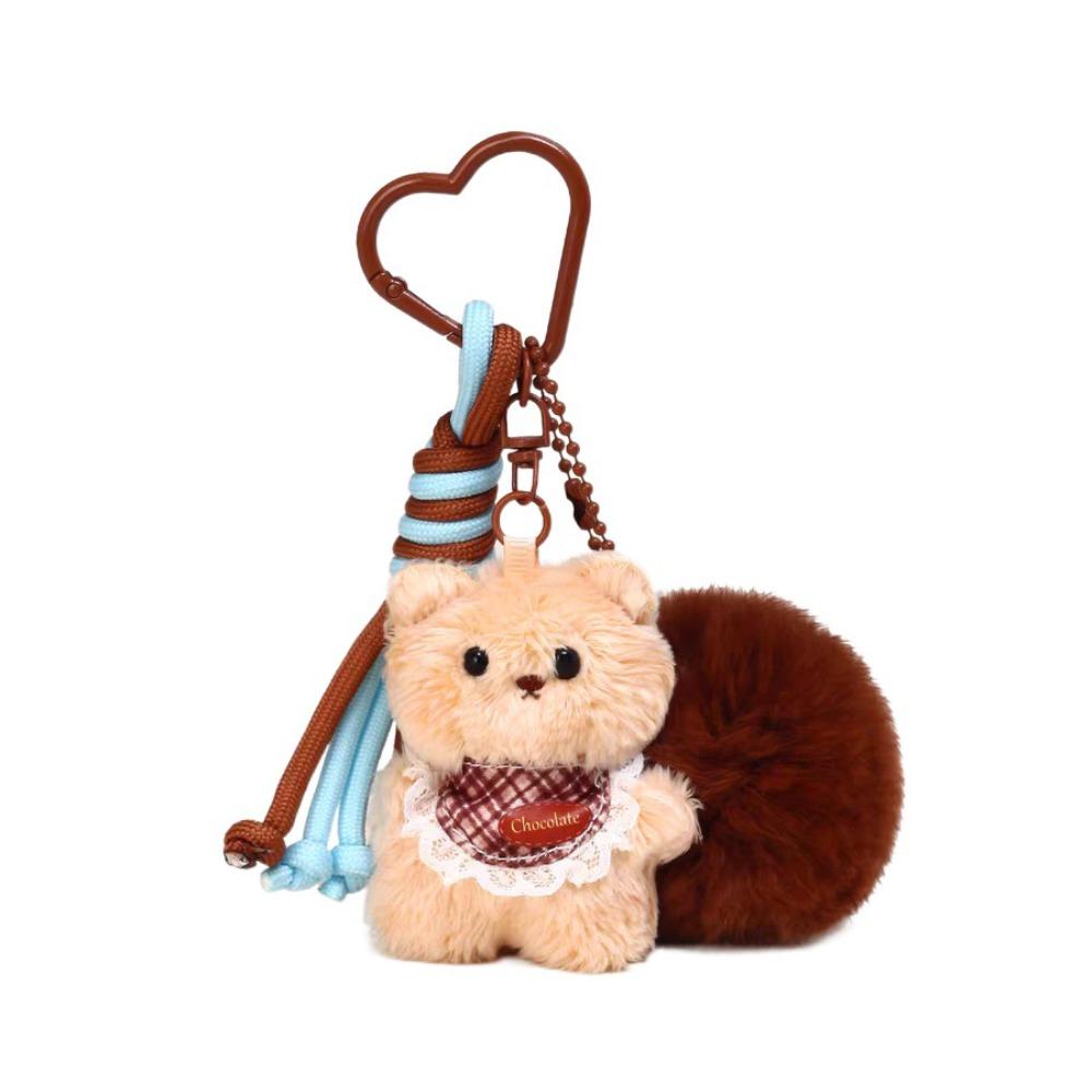 Cartoon Rabbit Dog Keychain Cat Key Ring Lovely Rabbit Plush Dolls Pendant  Gifts Style 8