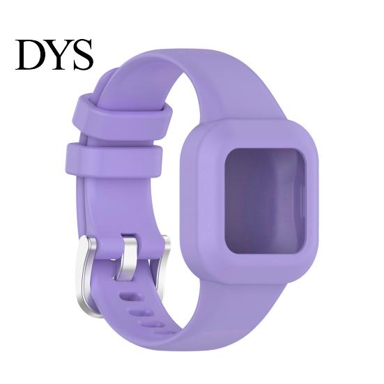 Silicone Watch Band One-piece Soft Wrist Bracelet Replacement Strap Watchband for Garmin Fit JR3/Vivofit Jr.3