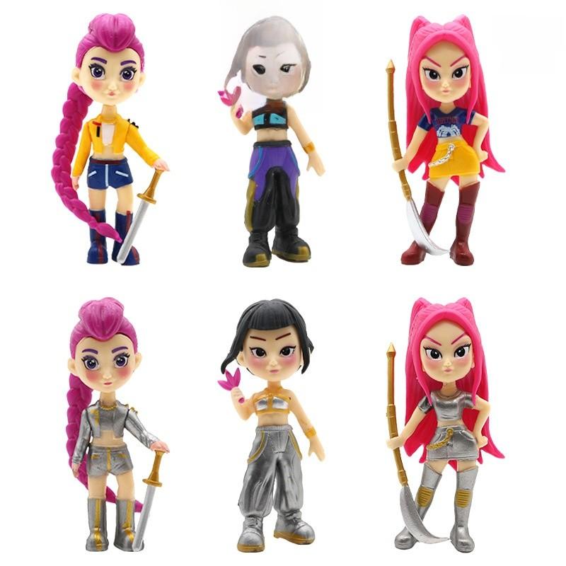 Demon Hunters Kpop Pvc Action Figures Model Toys Desktop Decoration Gifts Kids