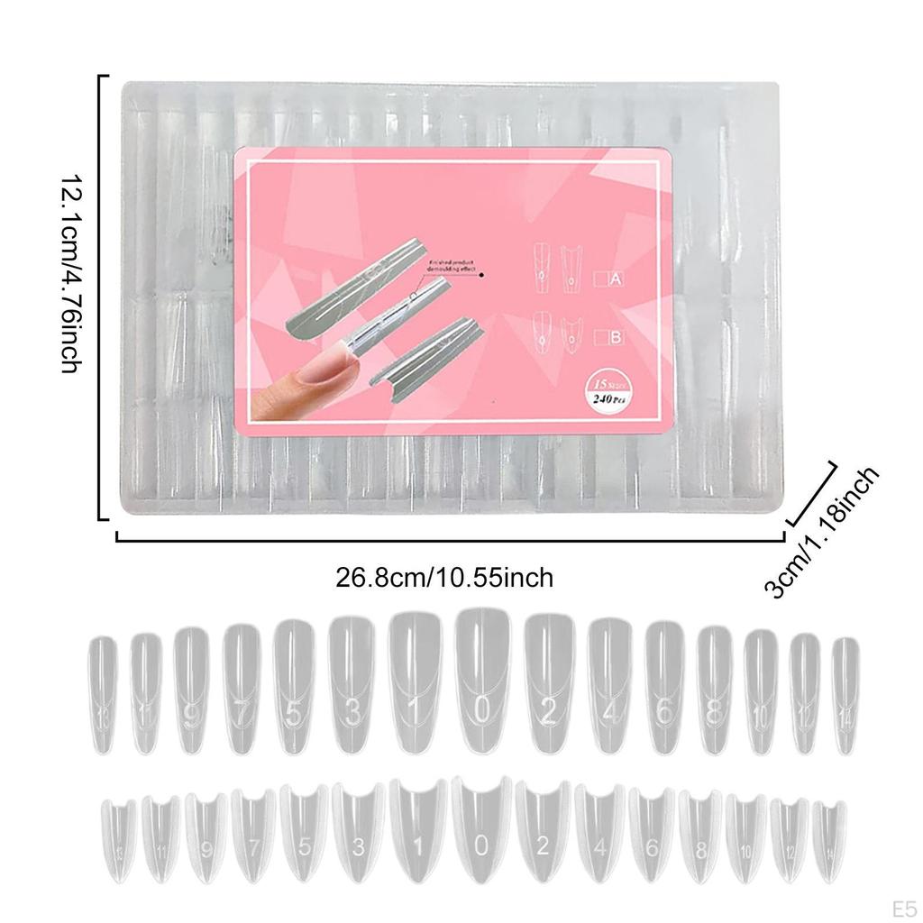 240 Pieces Manicure Tool Professional Art Forms Accessories