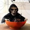 Elektrisches Skelett Halloween Süßigkeitenschale Batteriebetrieben Halloween Geister Ornament Obstschale Geschenk