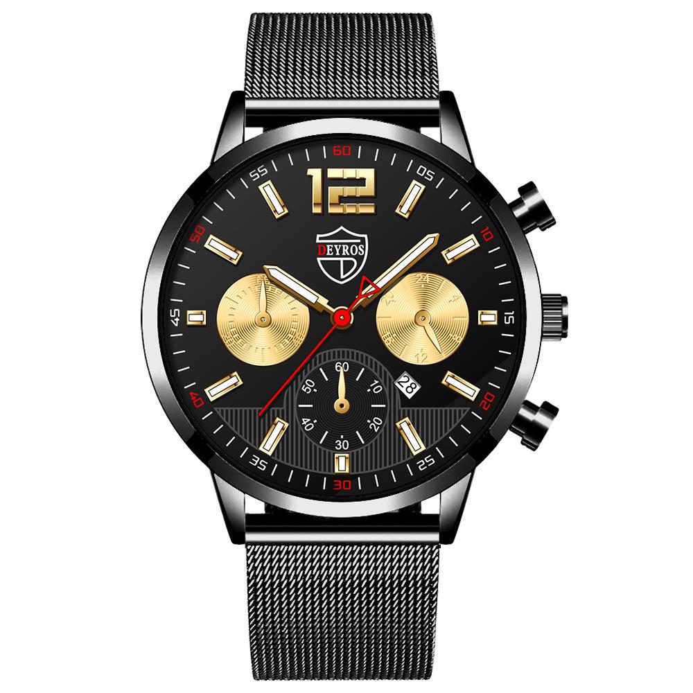 Stainless Steel Strap Luminous Calendar Men'S Watch Automatic Quartz Watch