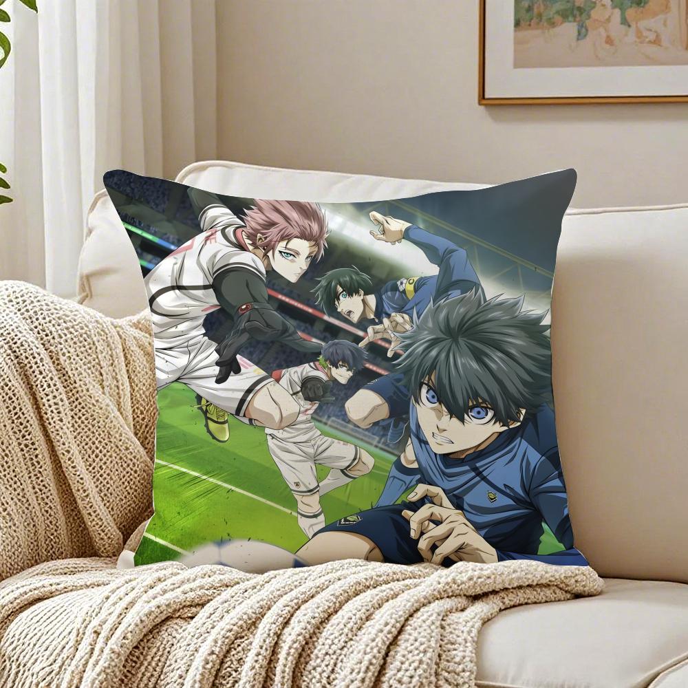 

Passionate and Resolute BBLUE LOCK IIsagi Yoichis Cushion Cover Pillowcase Antidustmite living Room Sofa Decor Cushion Room 30X30cm