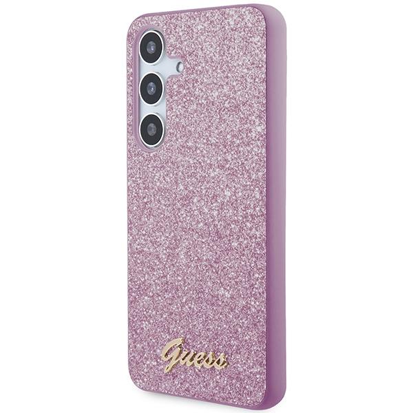 Guess Guhcs24Shggshu S24 S921 Fioletowy/Purple Hardcase Glitter Script