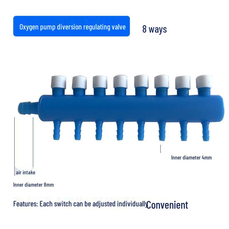 Aquarium Air Pump Connector & Aerator Manifold for Fish Ponds