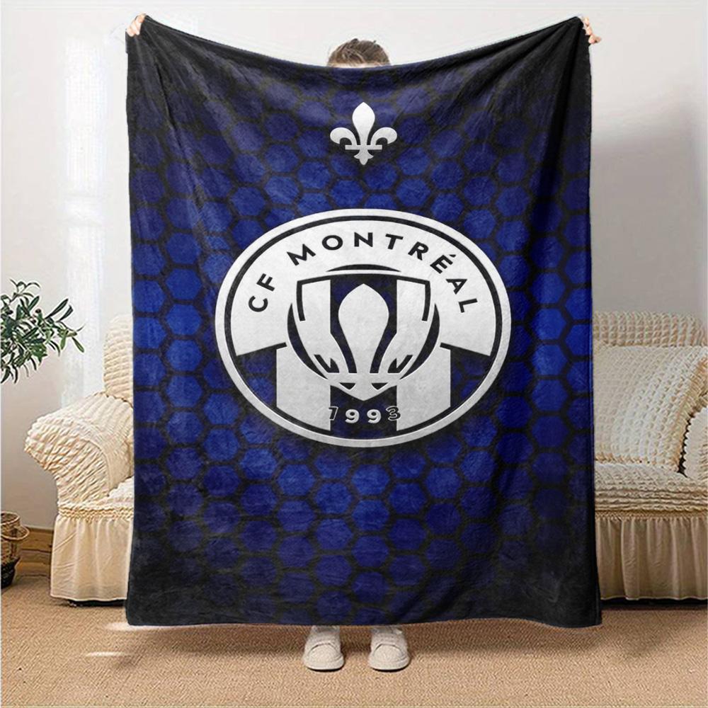 CF Montréal Druck Flanelldecke Hohe Qualität Warm Bequem Decke für Alle Jahreszeiten Perfekt für Geschenke Heimdekoration