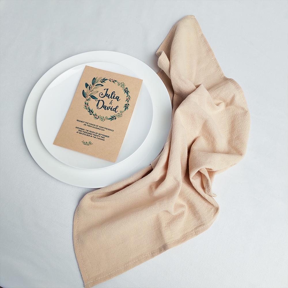 6 Pcs Serving Cloth Napkins 30x45cm Natural Cotton Fabric Serviette Kitchen Tea Table Towels for Wedding Decoration Baby Shower