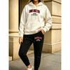Brooklyn New York Usa Printed Y2K Women'S Hoody Set Multicolor Pocket Hoodie  Loose Korean Pants