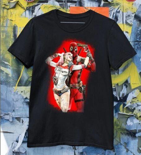 

Harley Quinn Deadpool Funny Superheroes Funny Gift T-Shirt Size S-5XL Unisex T-Shirt XXXL