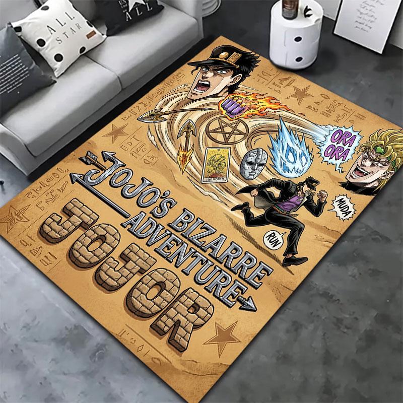 Jojos Bizarre Adventure Teppich Teppich für Wohnzimmer Schlafzimmer Zuhause Sofa Dekoration Kinder Spielen Rutschfeste Bodenmatte