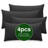 4 PCS Pillowcases Microfiber Pillowcases for Bedroom, Living Room Pillow Protector Cotton Pillowcases Bedroom Pocket