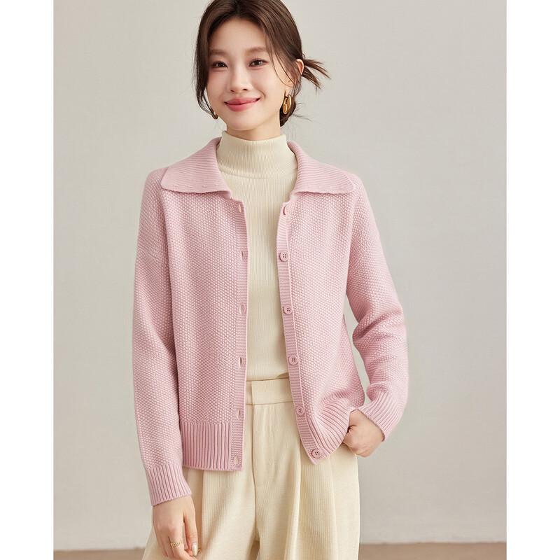 Luxury 100% Wool Cropped Knit Cardigan