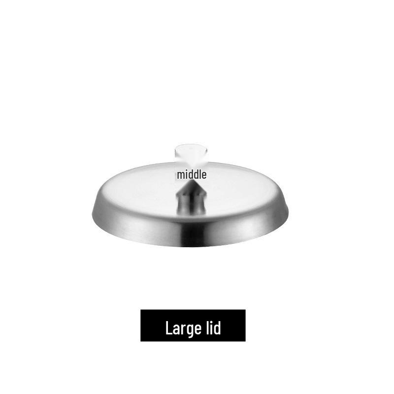 Thickened Stainless Steel Ashtray with Lid for Home, Cafe, or Hotel