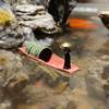 Miniatures Cool Kung Fu Swordsman Figure Black White Mini Ornaments Sand Table Layout Plant Decoration