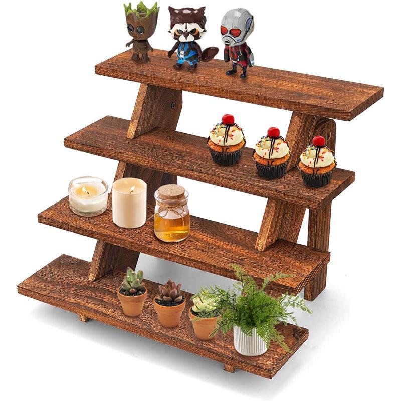

Retro Wooden Cupcake Display & Desktop Storage Stand 42.9 x 34.3 x 34.3 cm