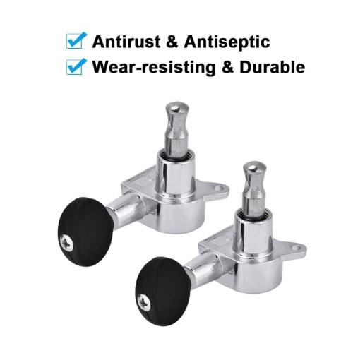 Set of 2 Pairs of Electric Guitar Tuning Pegs for Ukulele and Ukulele Tuners, Convenient to Use, Easy to Install, Machine Heads for a Great Performanc