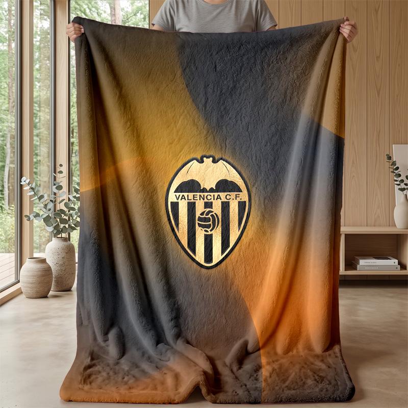 Valencia FC Soft Flannel Fleece Blanket Lightweight Cozy Warm Throw Blanket For Sofa Bed Home Decor