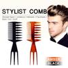Men's Back Head Oil Head Styling Comb Hairstyle Styling and Maintenance Artifact Trident Comb Texture Comb Fluffy Pork Rib Comb