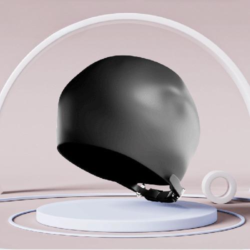 

High Elastic Silicone Swim Cap with Lock Buckle Protective Long Hair Swimming Headgear for Adults Professional Swimming Cap