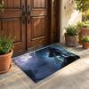 Floor Mat Soft Flannel Rug Non-Slip Absorbent Mat for Bathroom Bedroom Home Decor D-Destiny