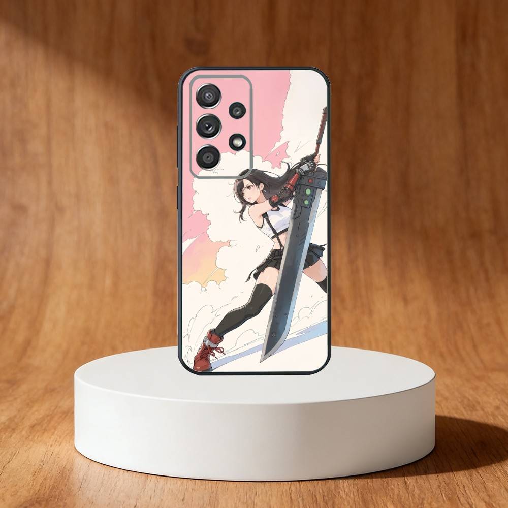Game FF T-Tifa L-Lockhart-S Phone Case For Samsung S25,S24,S21,S22,S23,S30,Ultra,S20,Plus,Fe,Note,10,9,5G Black Cover