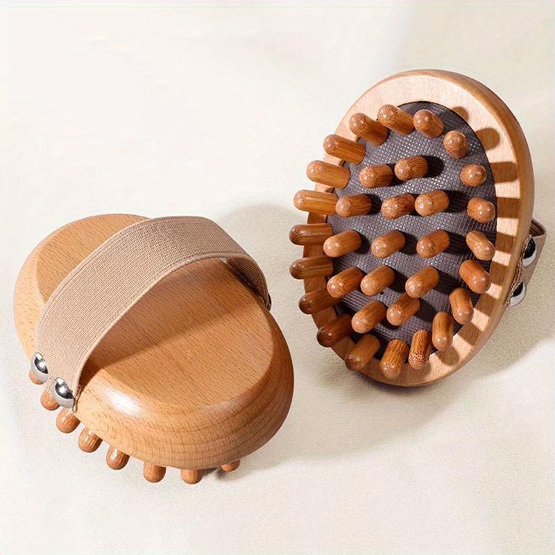 Tělový kartáč proti celulitidě Zklidňující dřevěné esenciální oleje Spa Air Cushion Massage Hřeben na vlasy Masážní kartáč na pokožku hlavy Masážní přístroj na tělo