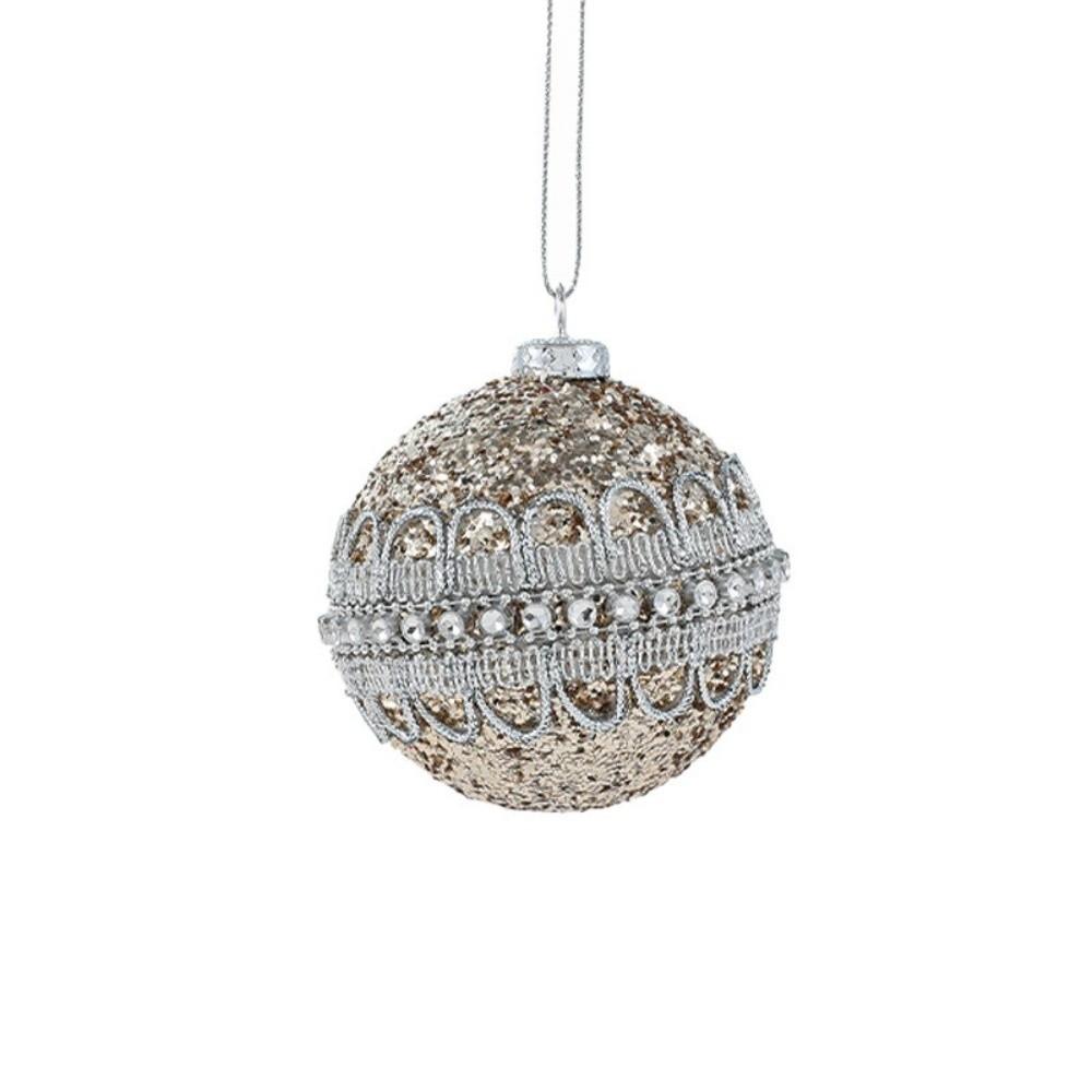 New Champagne Christmas Tree Ball Hanging Ornaments Glitter Foam Xmas Tree Decorations Christmas Ornaments Xmas Party
