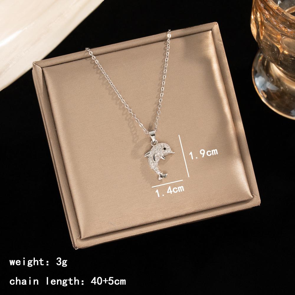 Light Luxury Zircon Full Diamond Choker Necklace Titanium Steel Versatile Minimalist Accessories for Women