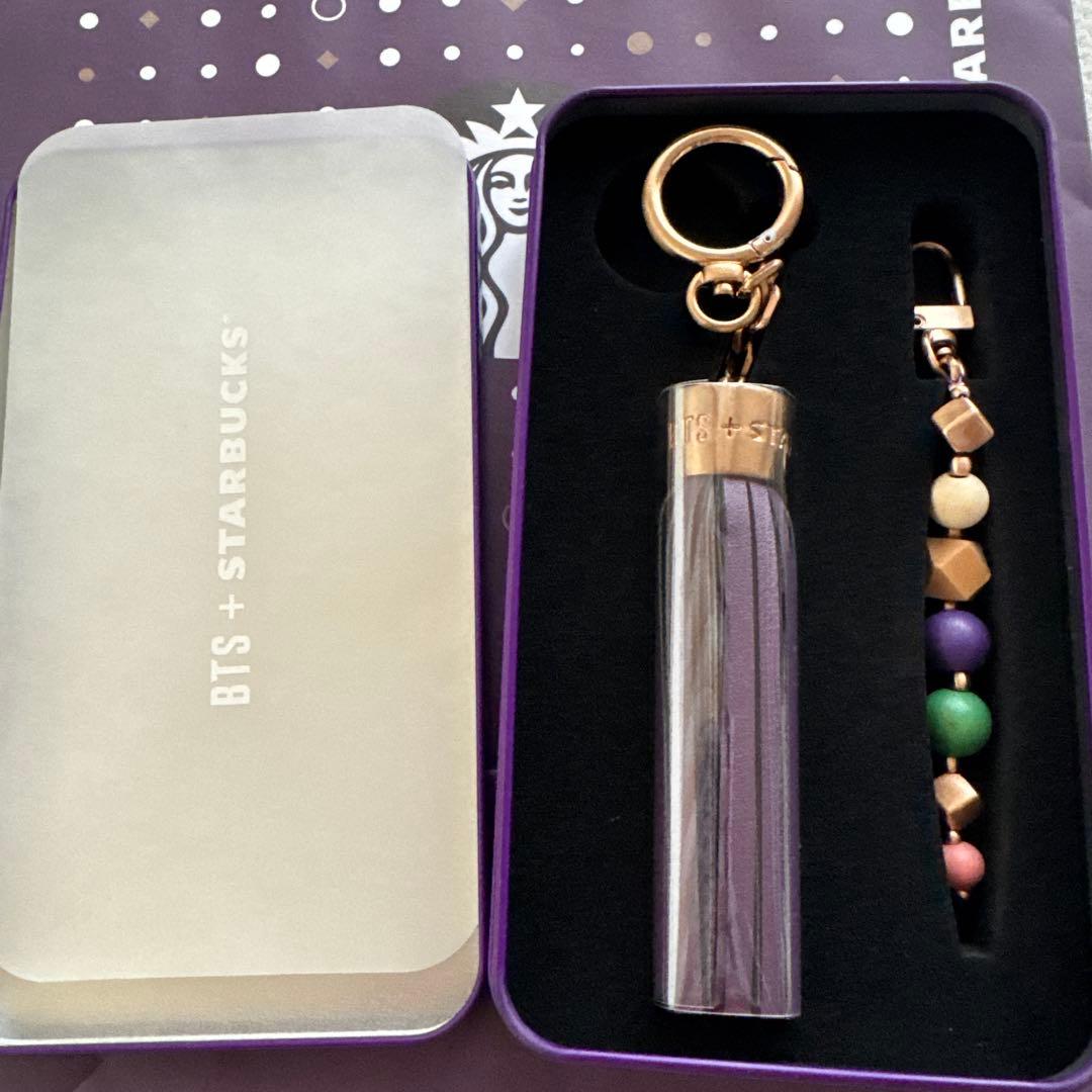 [USED] BTS x Starbucks Collaboration Tassel Keychain