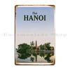 Visit Hanoi Metal Plaque Retro Cinema Designing Wall Decor Cinema Tin Sign Poster