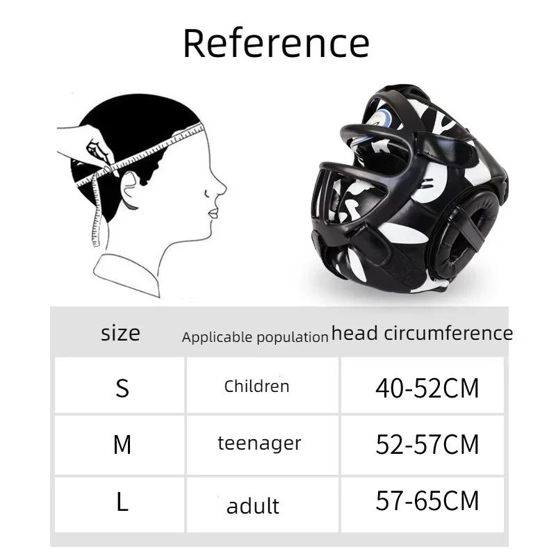 Shock-Reducing Head Protector PU Leather Helmet for Children  Adults Ideal for Boxing Training Taekwondo & Safety Guard Supplies