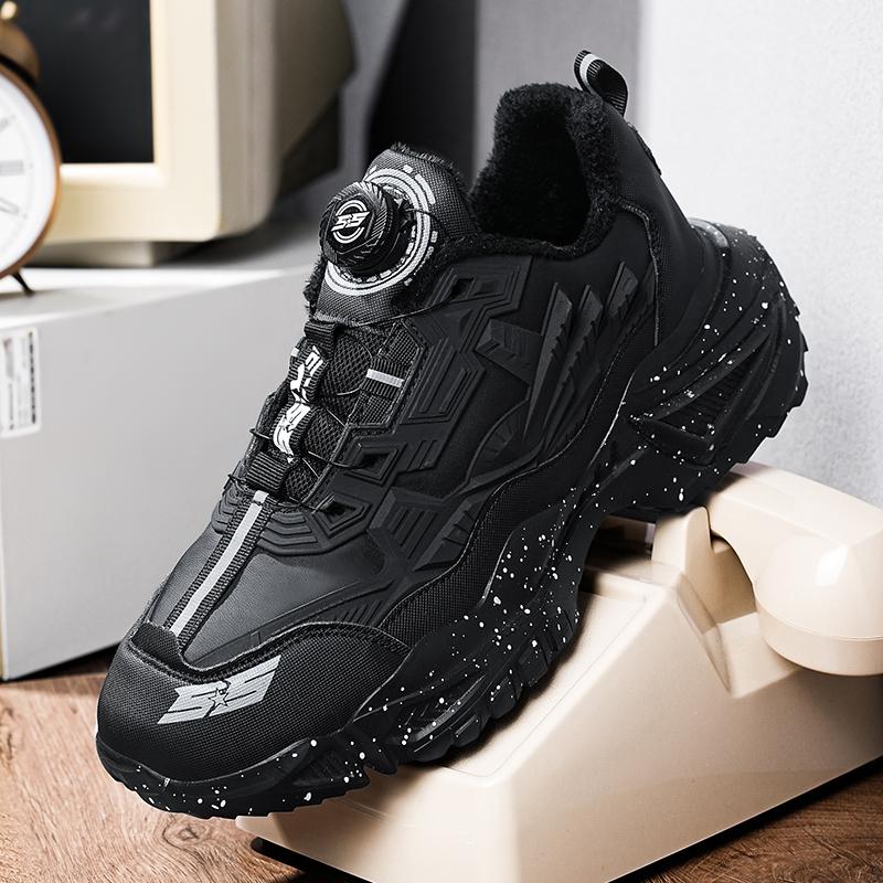 TUINANLE Winter Men Sneakers Casual Sport Shoes for Man Plush Warm Male Sneakers Non-Slip Outdoor Casual Sports Shoes