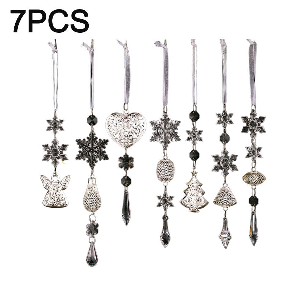 Elegant Ornaments Acrylic Christmas Ornaments Dazzling Display Intricate Snowflake Shapes For Festive Gatherings China Mainland
