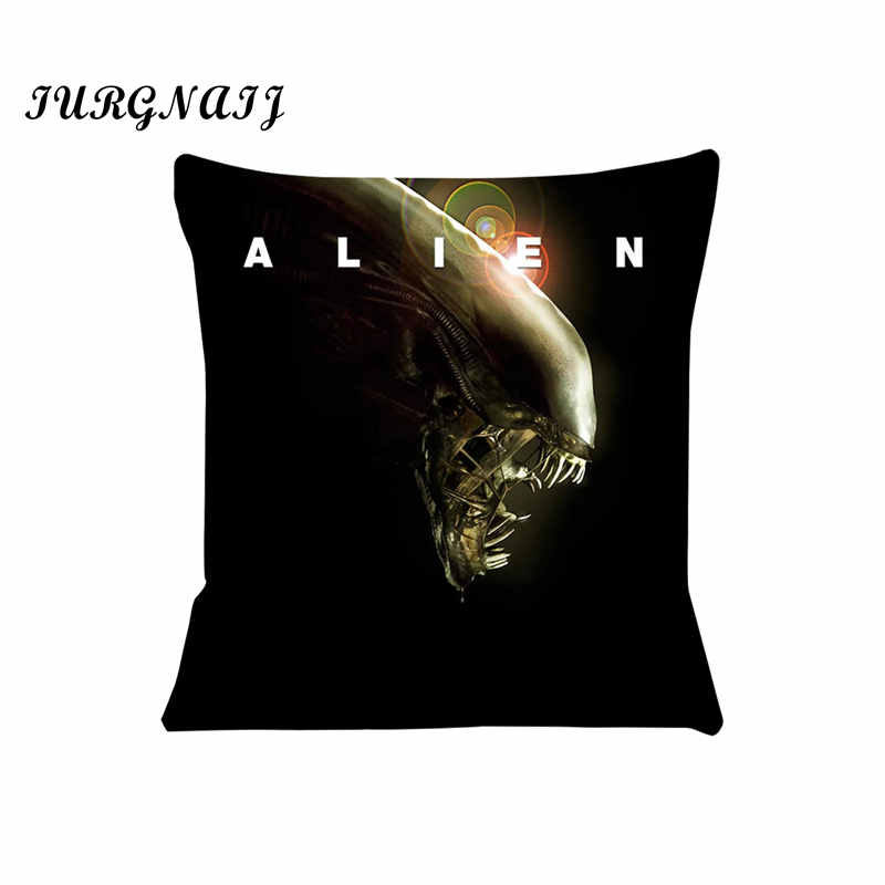 Horror Movie Alien Cushion Cover For Sofa Pillow Case Cover Seat Car Throw Pillowcase 45X45Cm For Home Decorative Sj-565