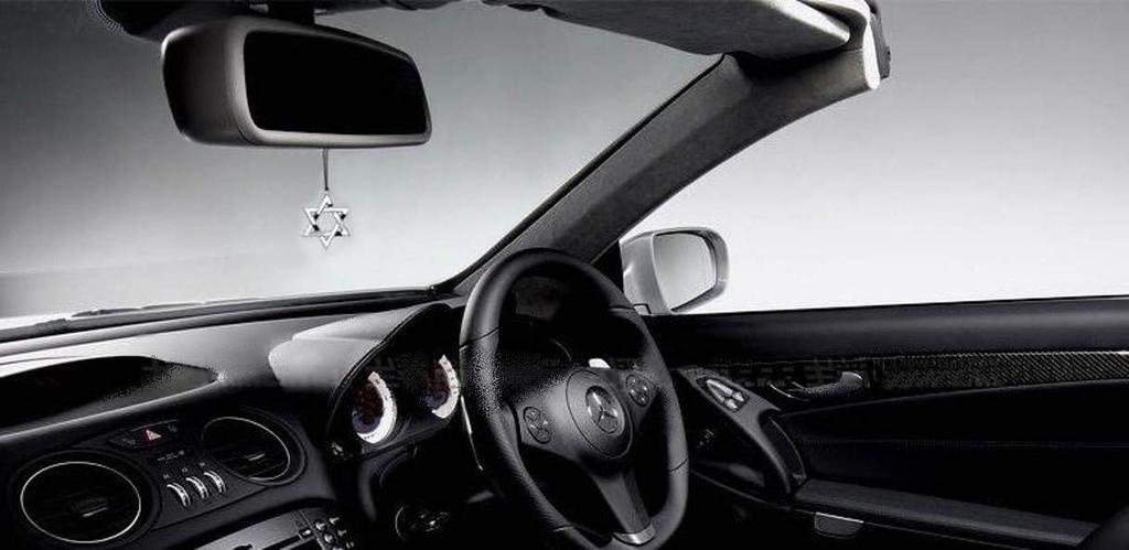 XP Design Car Accessory Rearview Mirror Hanging Decoration (Pentagram, Silver)